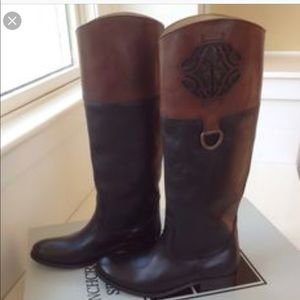 Frye Melissa two-tone boots!